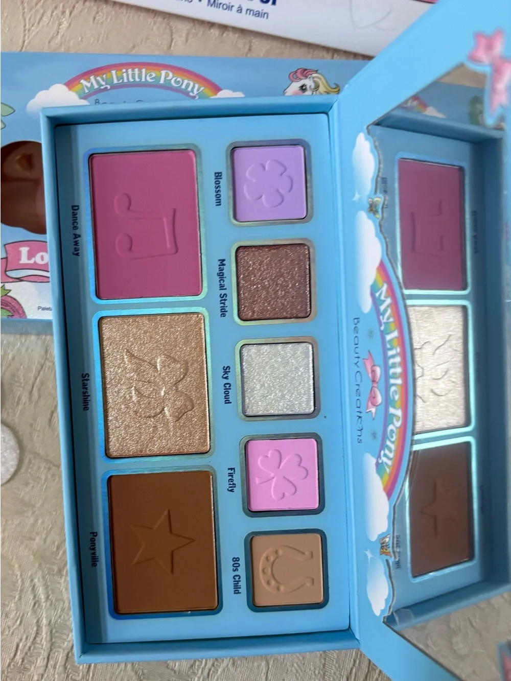 Beauty Creations My Little Pony Handheld Makeup Mirror & Palette Bundle BNIB